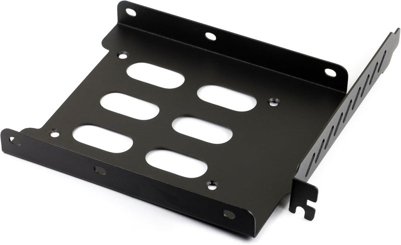 jujinglobal 2.5" to 3.5" Hard Drive Tray Holder for PCI SSD HDD Metal Mounting Bracket Adapter (Steel Painted Black) - Image 4